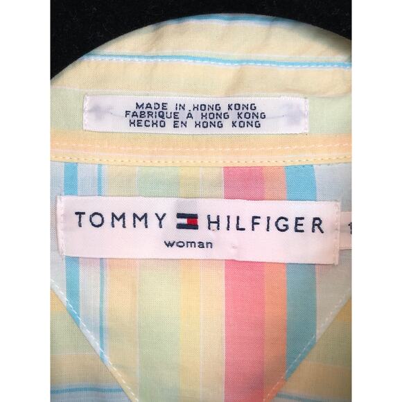 Tommy Hilfiger Stripe Top Women's Size 16 Cotton NEW - Picture 2 of 6